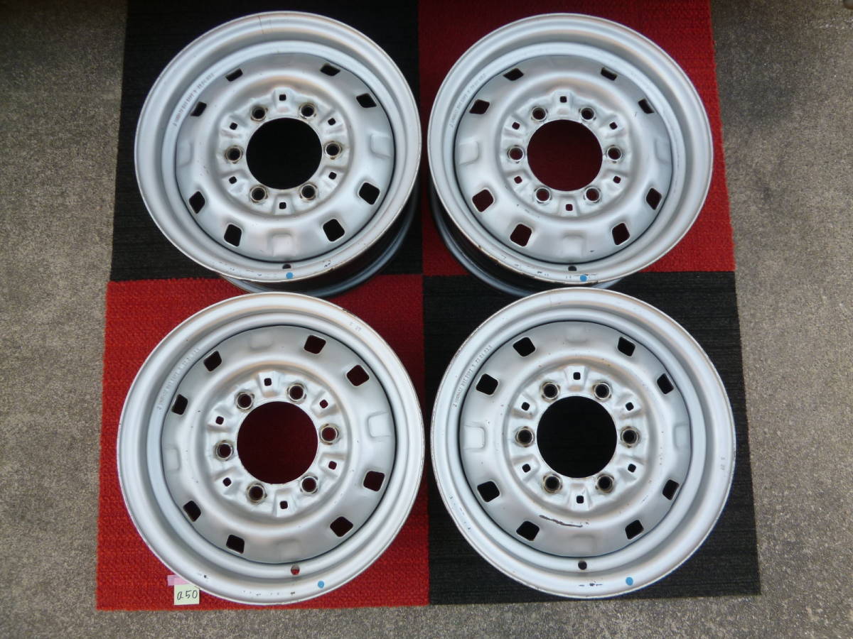 トヨタ 純正 鉄チン スチールホイール 14インチ 5.5J +40(手測り) PCD139.7-6穴 ハブ径約106㎜ 4本セット 中古品【a50】