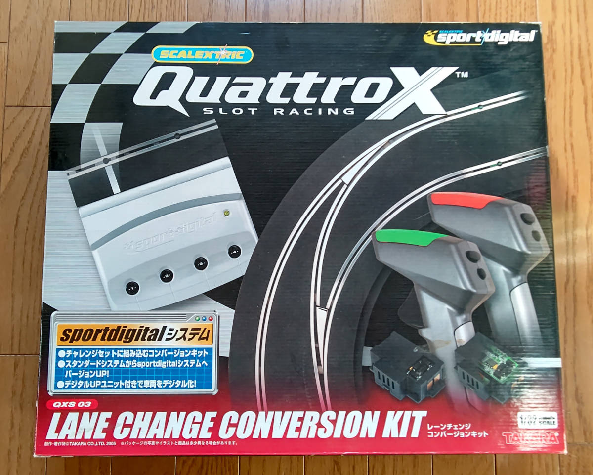 おもちゃ タカラQuattroXレーンチェンジセットデジタル1/32スロット