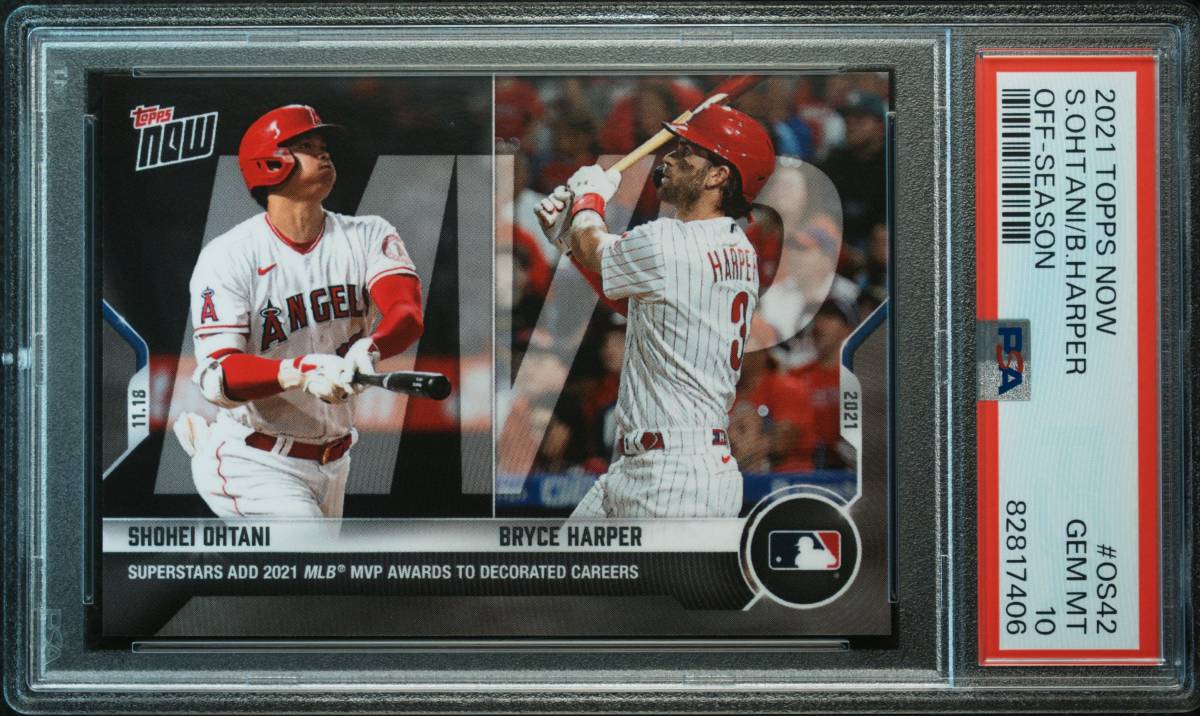 SALE，爆買い 2021 TOPPS NOW OFF-SEASON OS42 BRYCE HARPER/SHOHEI 