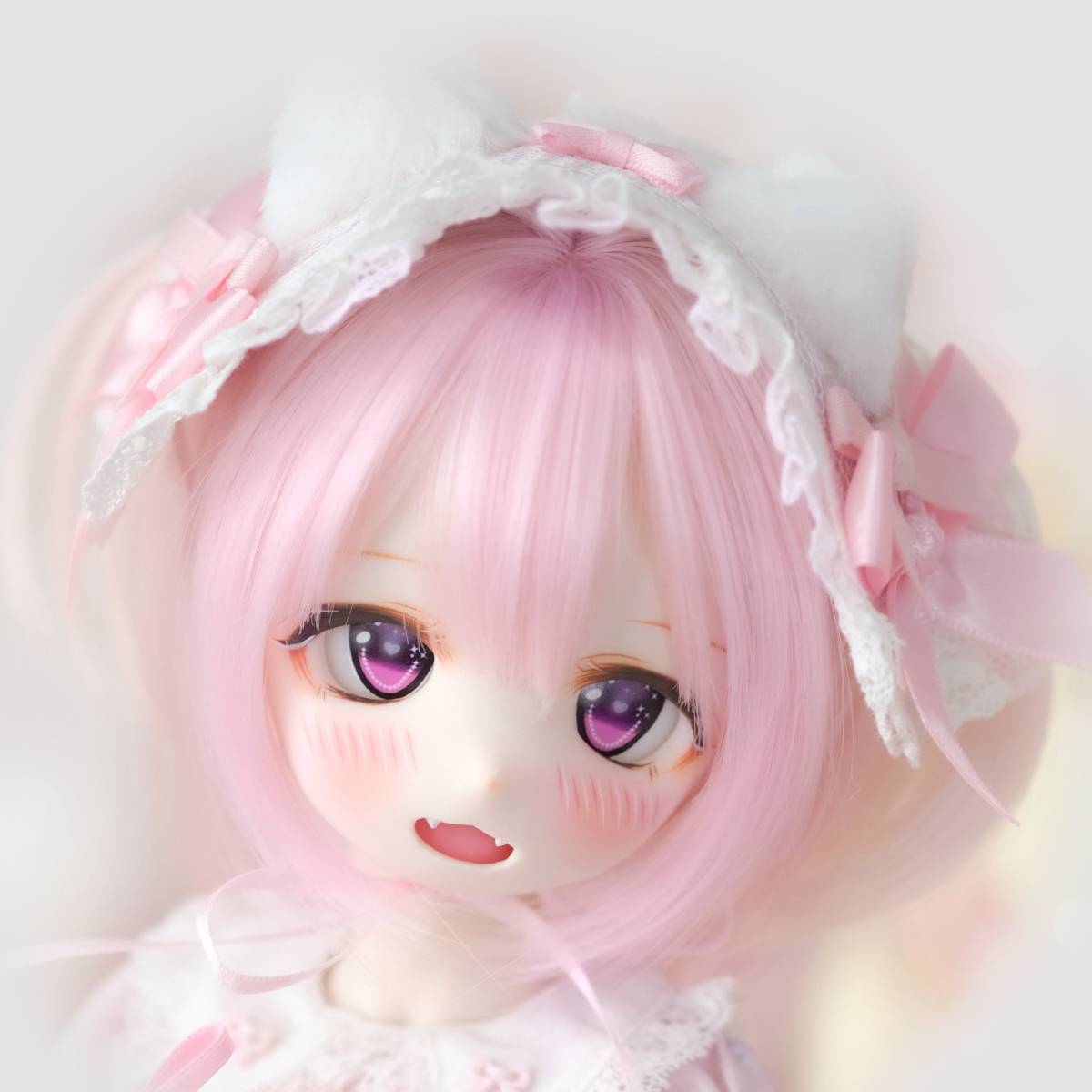 【えびふりゃーい！】DDH-01 セミホワイト肌　カスタムヘッド＋アイ MDD ドール