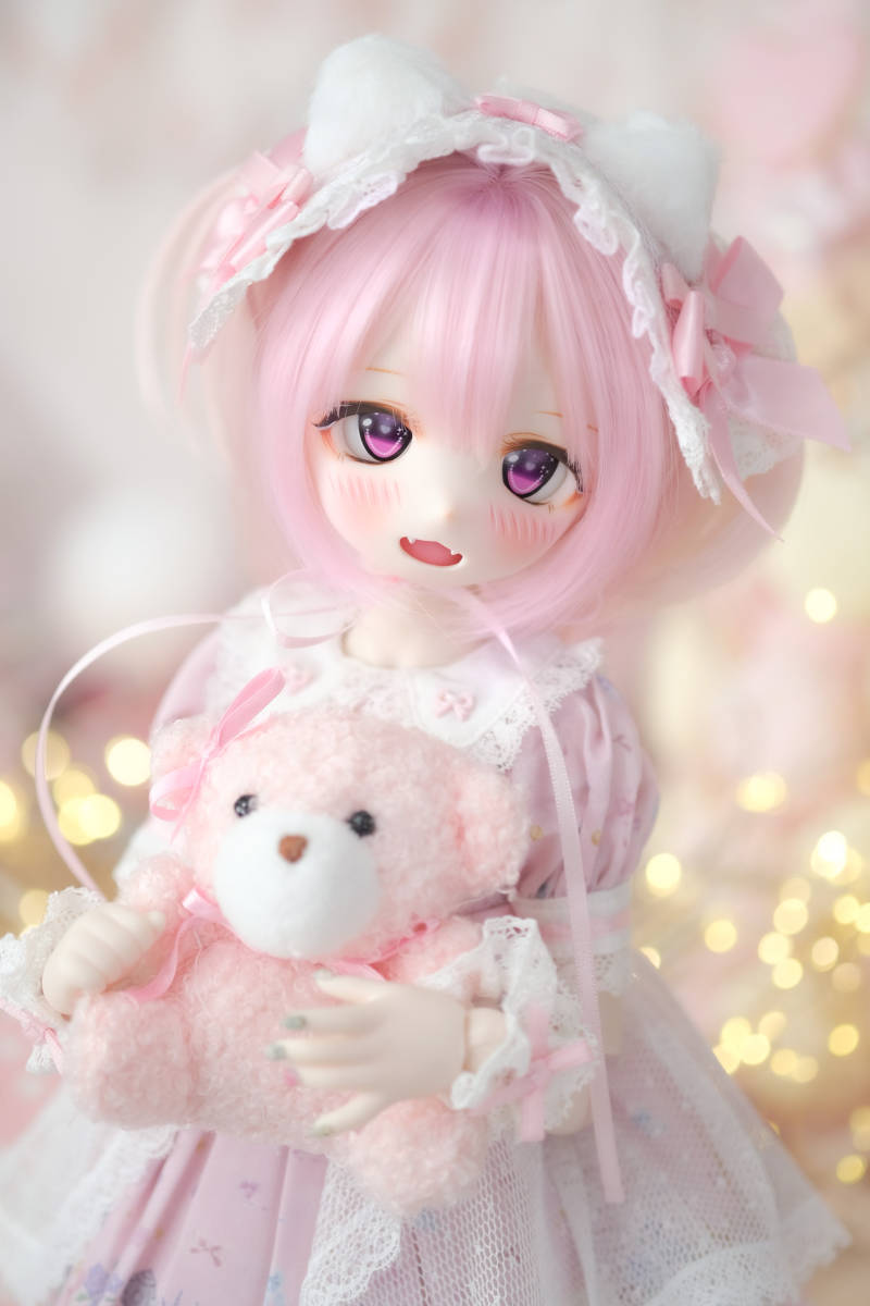 【えびふりゃーい！】DDH-01 セミホワイト肌　カスタムヘッド＋アイ MDD ドール
