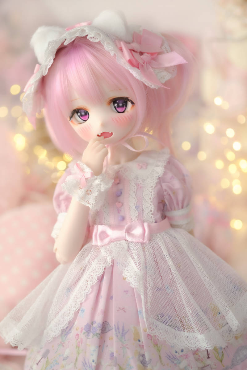 【えびふりゃーい！】DDH-01 セミホワイト肌　カスタムヘッド＋アイ MDD ドール