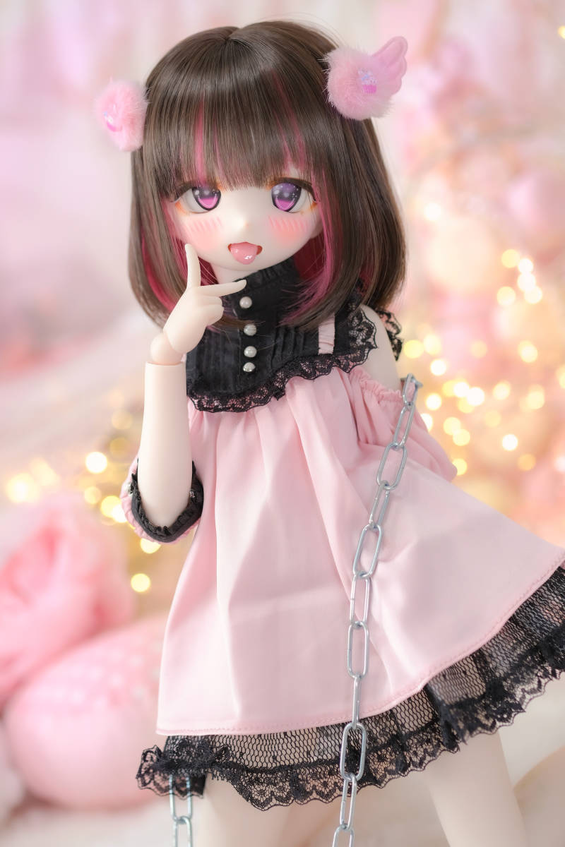【えびふりゃーい！】DDH-01 セミホワイト肌　カスタムヘッド＋アイ MDD ドール