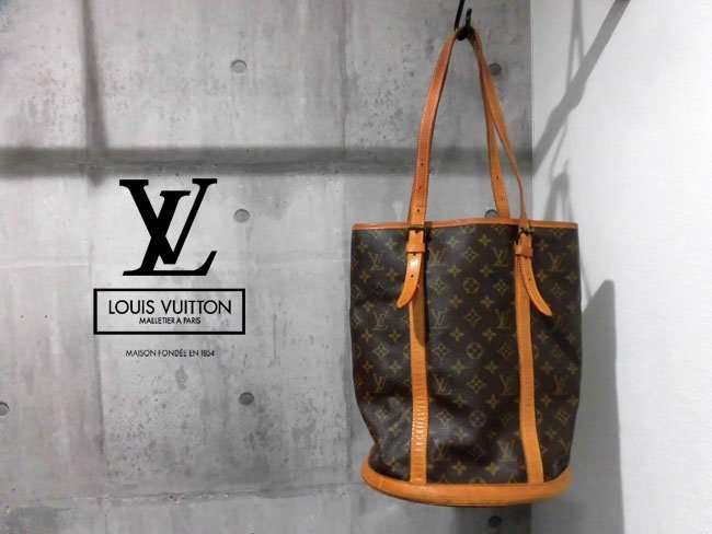 LOUIS VUITTON ルイ ヴィトン モノグラム 854 バケットGM トートバッグ 