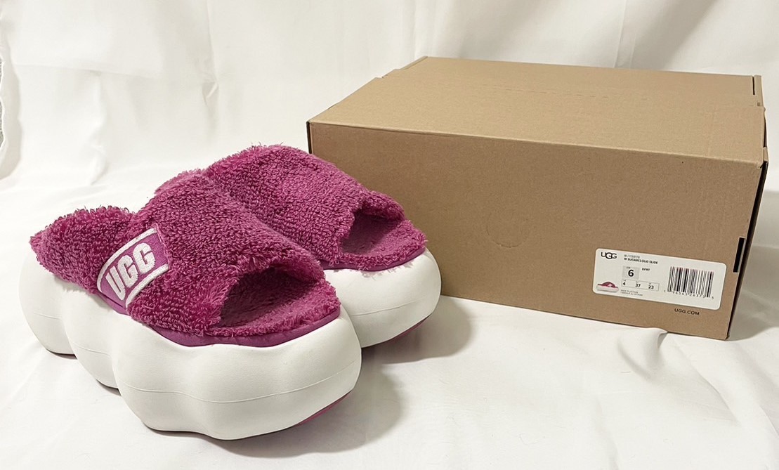 AS 20209】1円～ 使用品 UGG SUGARCLOUD SLIDE アグ シュガー 