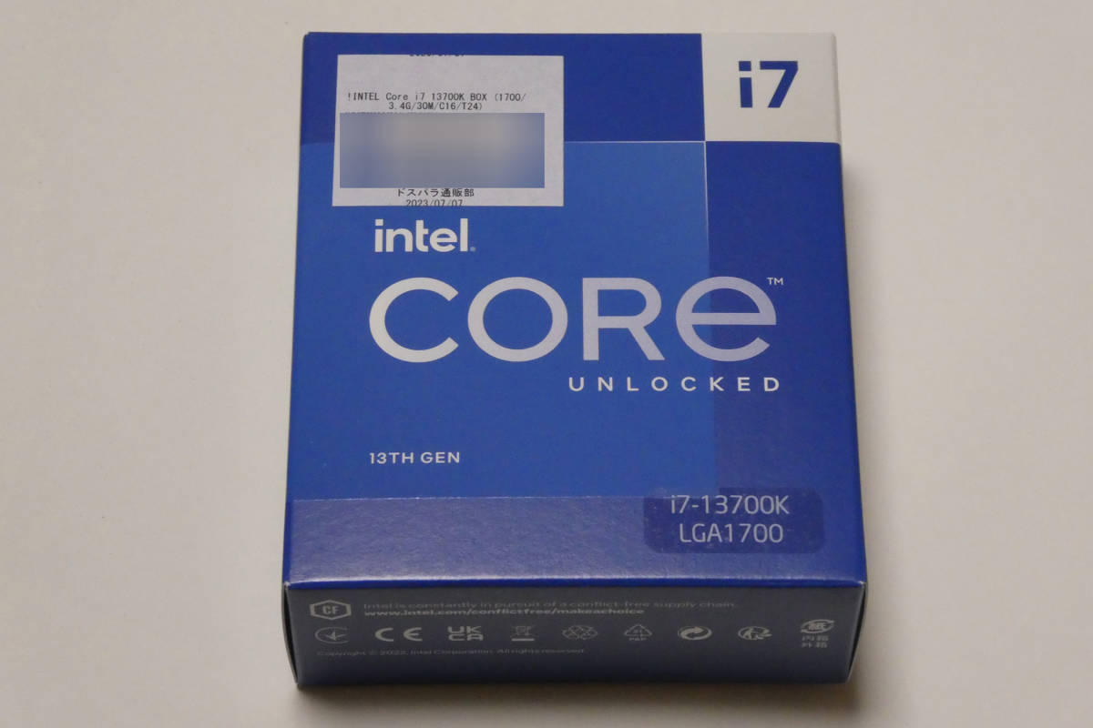 Core i7-13700K Intel i7 CPU 13700K BOX Processor - 0 intel 第13