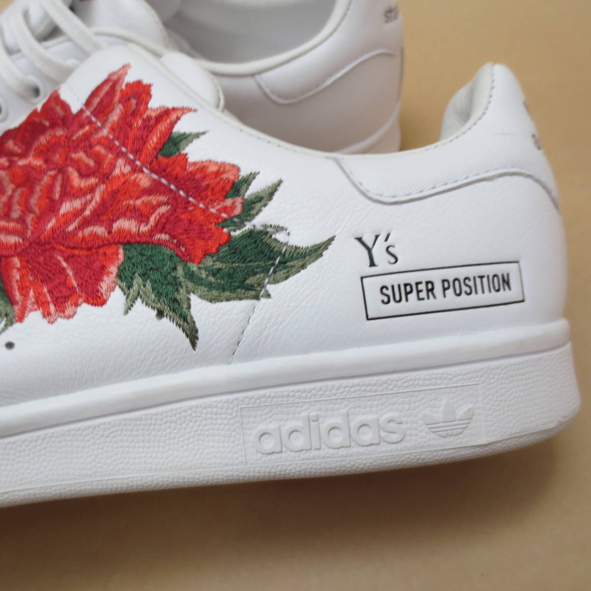 ○ Yohji Yamamoto adidas Y's スタンスミス レザースニーカー 牡丹