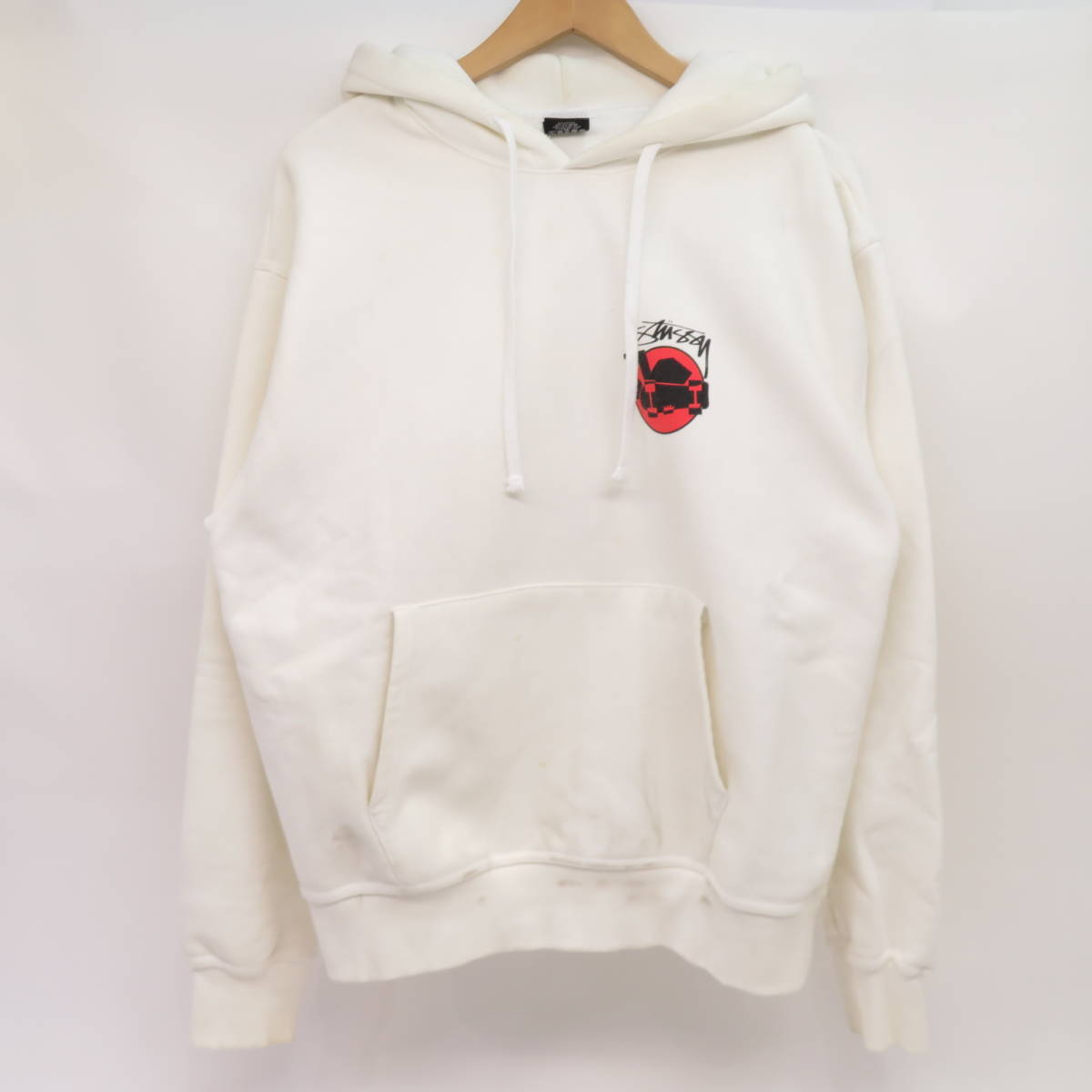 Stussy ホワイト パーカー Mサイズ （131♭STUSSY ステューシー