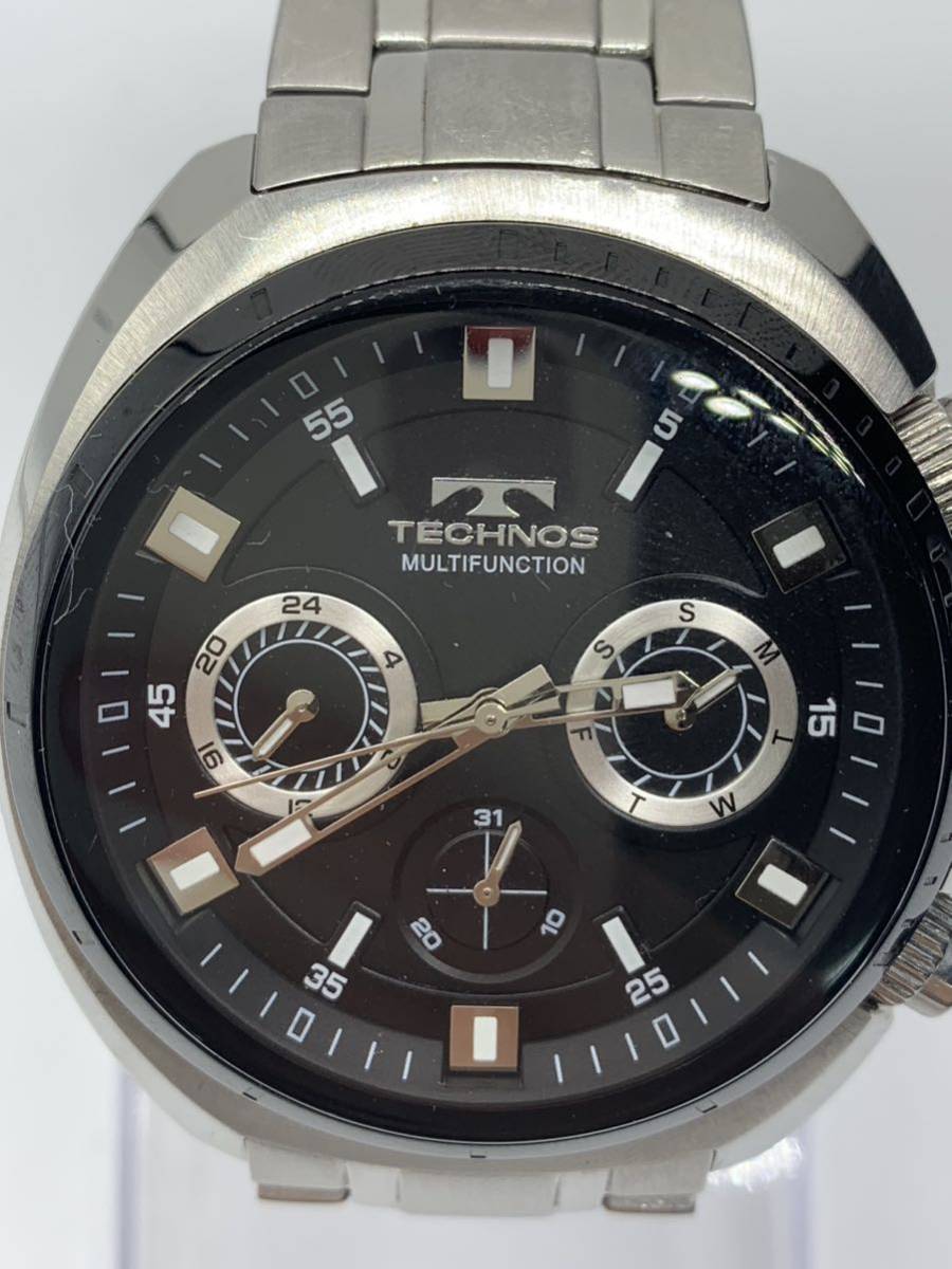 【IS0097】TECHNOS テクノス T6643 メンズ時計 稼動品