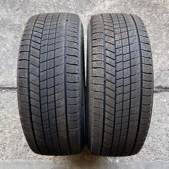 限定セール，人気 2022年 バリ溝 イボ付き BRIDGESTONE BLIZZAK VRX3 225/55R17 97Q 中古品 2本 直接の受け渡し可能 (RK)