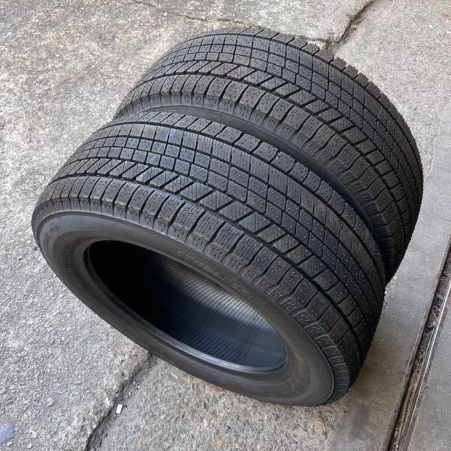 限定セール，人気 2022年 バリ溝 イボ付き BRIDGESTONE BLIZZAK VRX3 225/55R17 97Q 中古品 2本 直接の受け渡し可能 (RK)