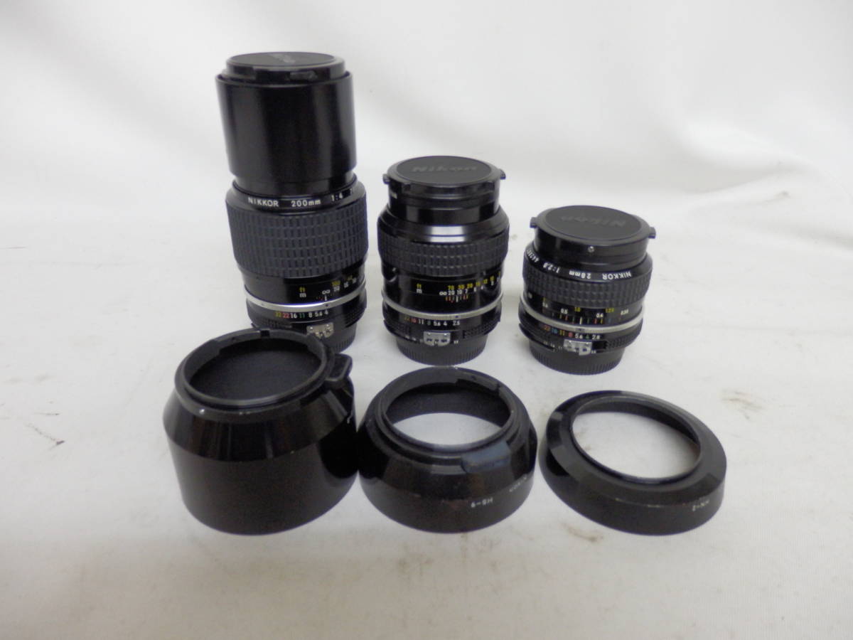 ジャンク☆【Nikon】　F2 フォトミック 005C370L☆ニコン F2 フォトミックA ボディ レンズ 他セット ジャンク