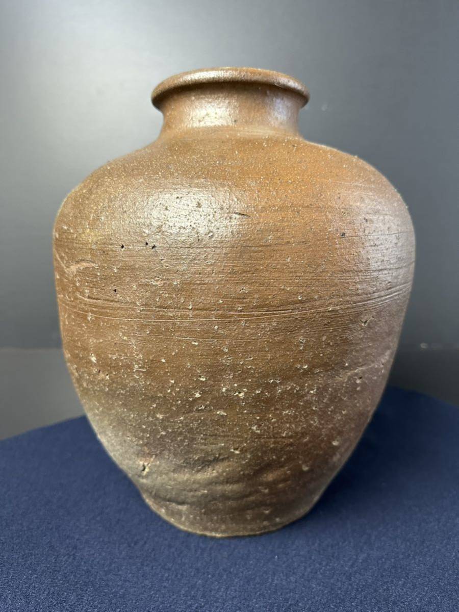 茶壺 骨董 茶道具 アンティーク 茶道具 茶壺 古美術 約400g 現状品