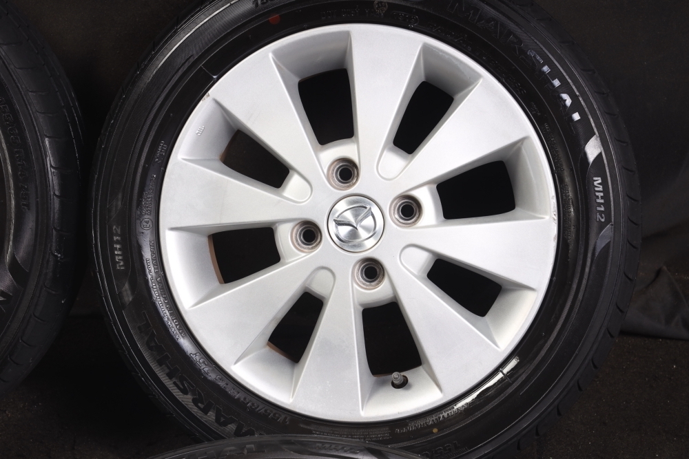 ☆バリ山 155/65R14 マツダ・スズキ純正アルミ MARSHAL 2019年製 MR