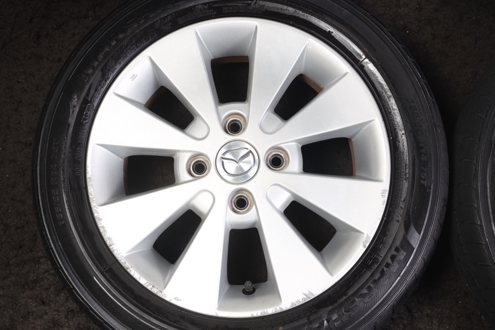 ☆バリ山 155/65R14 マツダ・スズキ純正アルミ MARSHAL 2019年製 MR