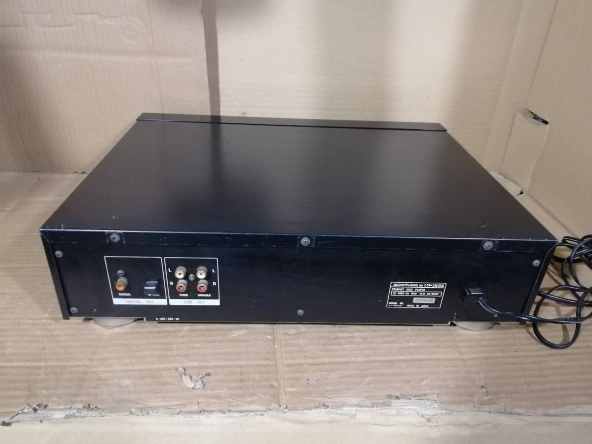 SONY ジャンク品 SONY CDP-228ESD CDプレーヤー リモコン CDP-228ESD