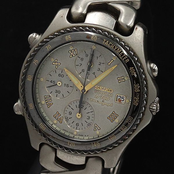 Yahoo!オークション - セイコー SEIKO クロノ | 1円 チタニウム 