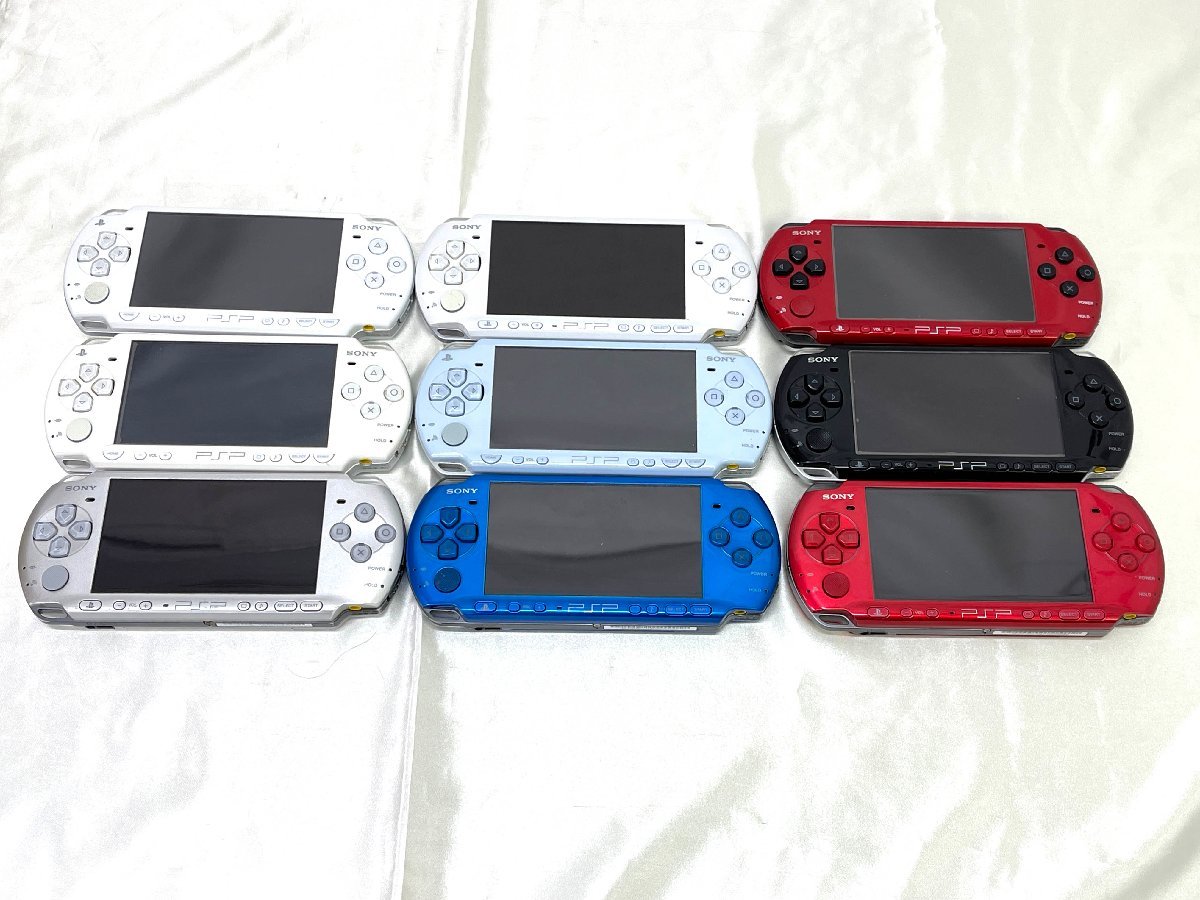 PSP-3000、PSP-2000まとめ売り ジャンク品＞※欠品あり SONY PSP 9台まとめ売り PSP-2000 PSP-3000