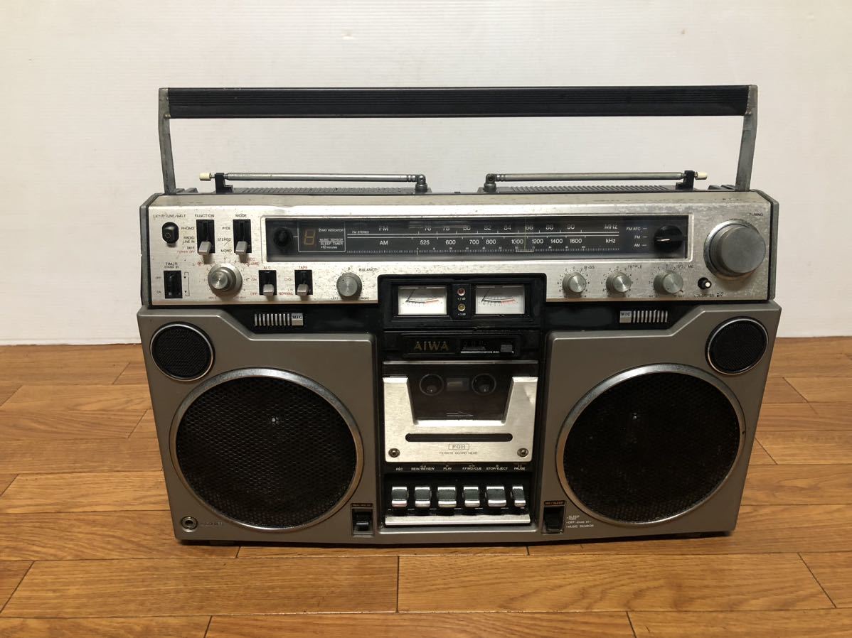 AIWA アイワ ラジカセ CS-80 CS-80 アイワ 昭和レトロ 切れ味ある