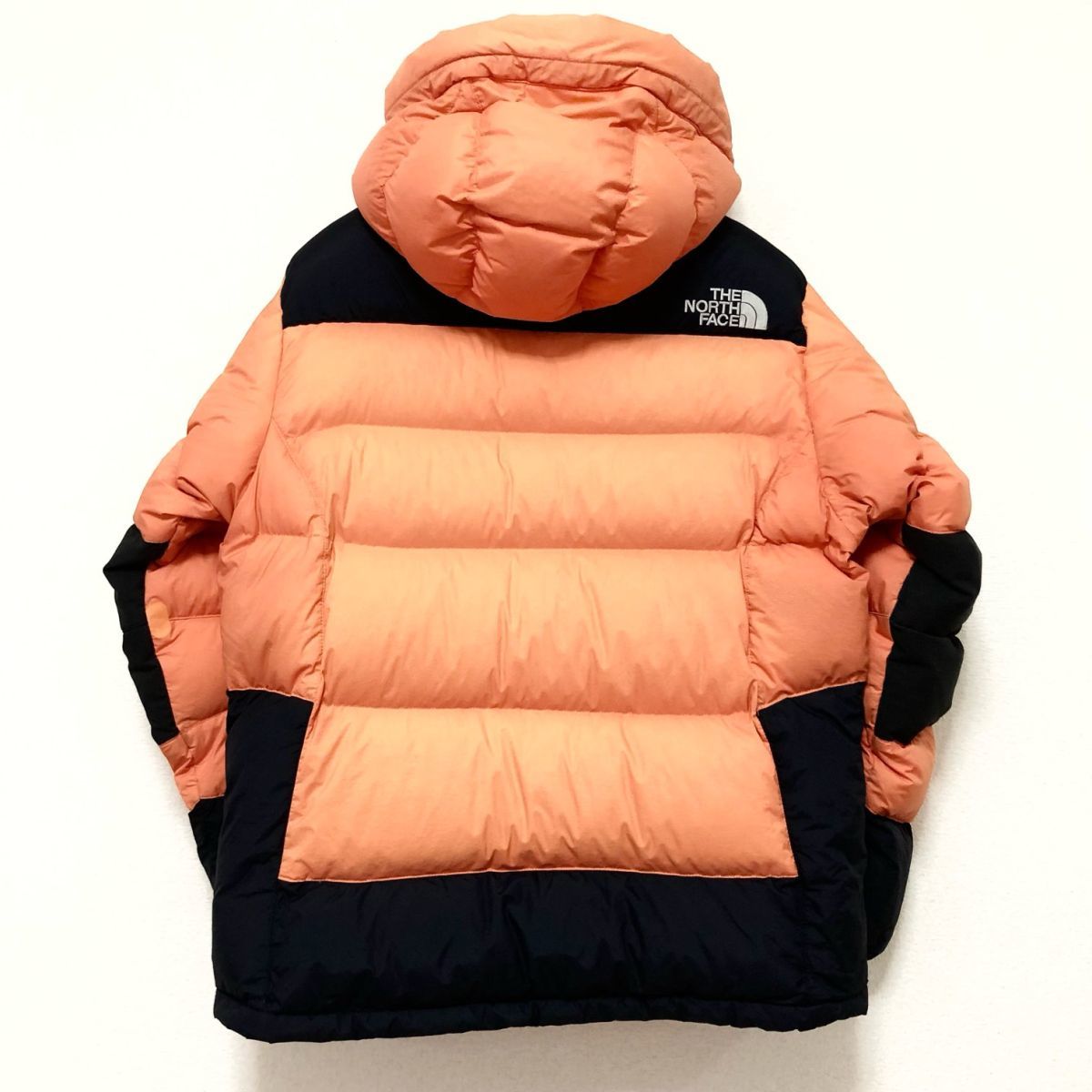 ノースフェイス ダウンジャケット メンズLサイズ 正規品 橙 黒 
