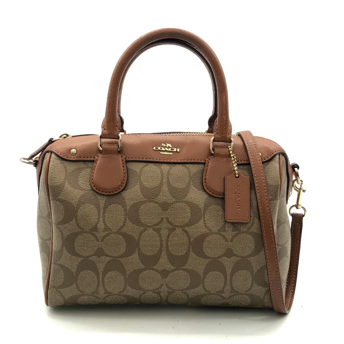 COACH コーチ シグネチャー ショルダーバッグ ストラップ付き【7 