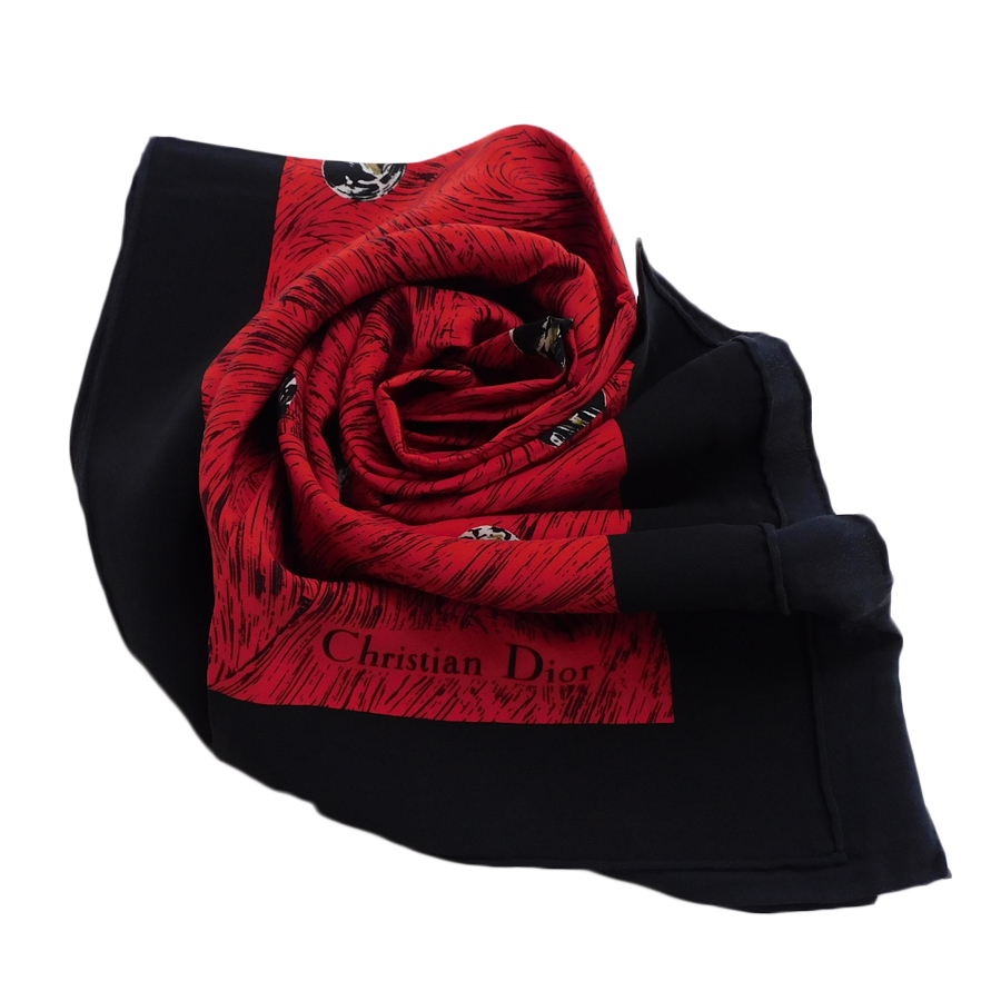 1円 ■ 極美品 クリスチャンディオール スカーフ3点まとめ シルク お洒落 Christian Dior ■E.Bll.An-23