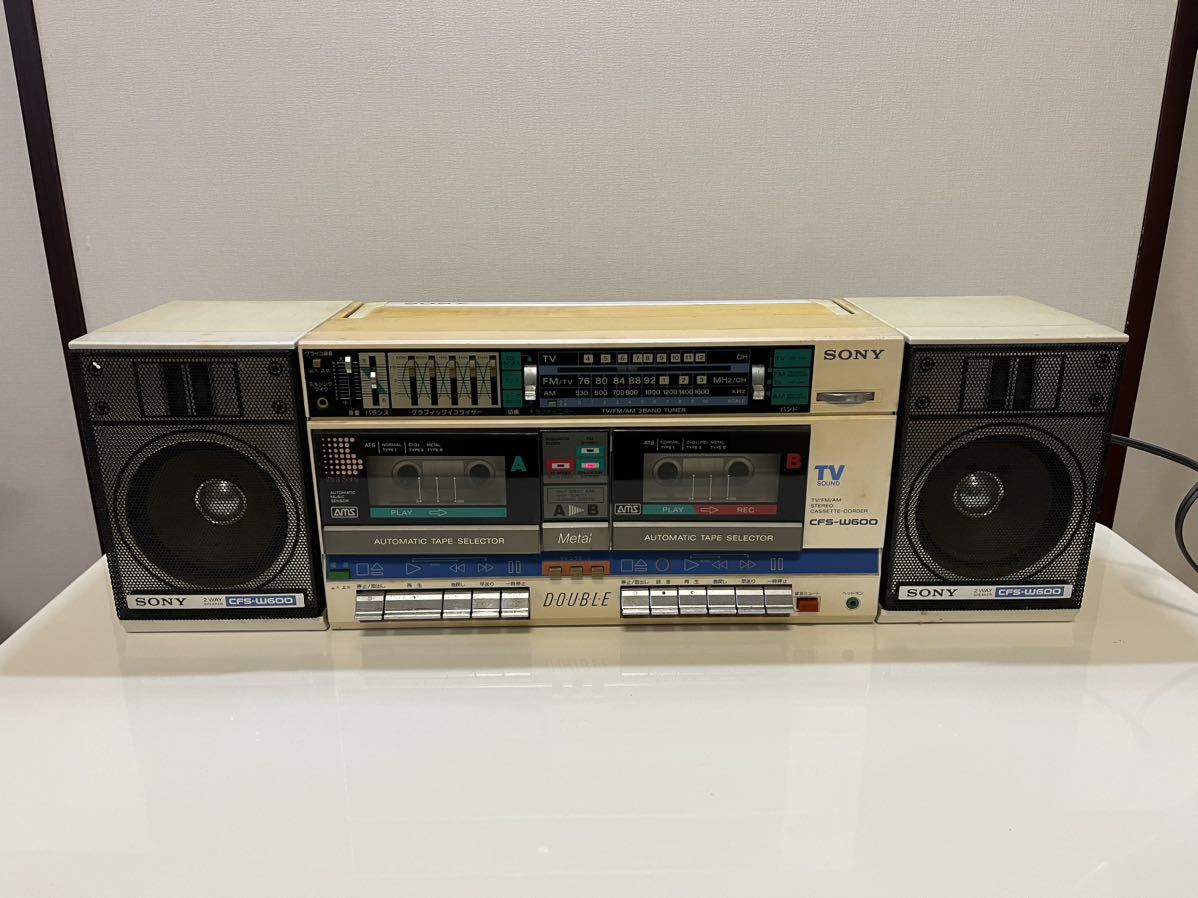 A21ジャンク1円スタートSONY SONY Wキッド CFS-W600 ソニー セパレート