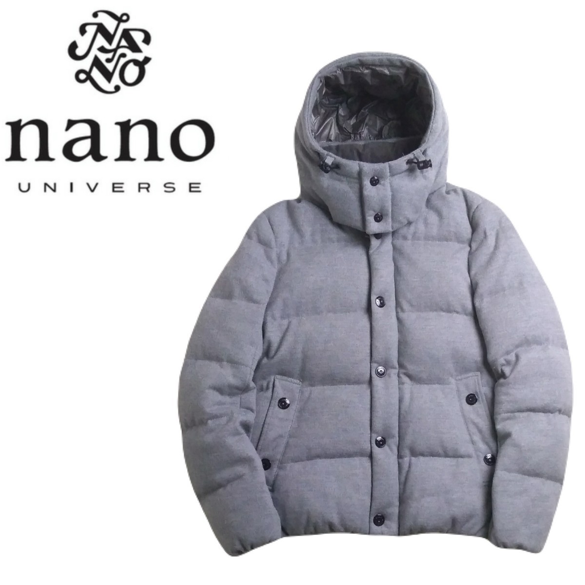 肉厚極暖 最高級 nano universe × 西川ダウン フード2way ウール