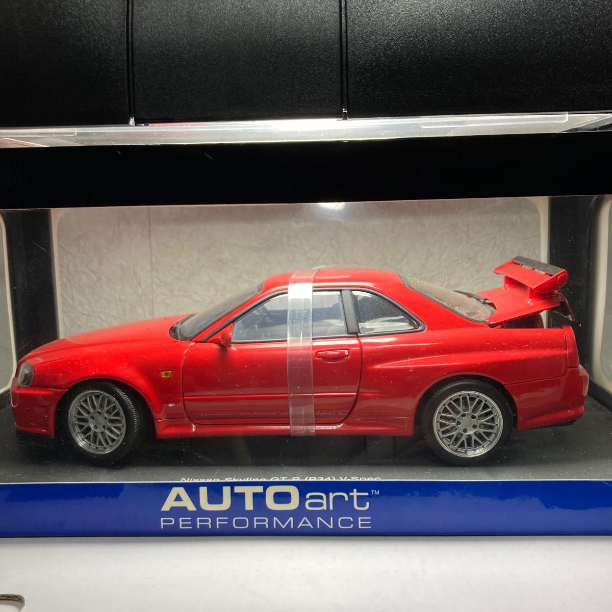 即決 数量限定商品 オートアート 1/18 日産 スカイライン GT-R R34 V‐spec アクティブレッド スペシャルウィールヴァージョンリミテッド