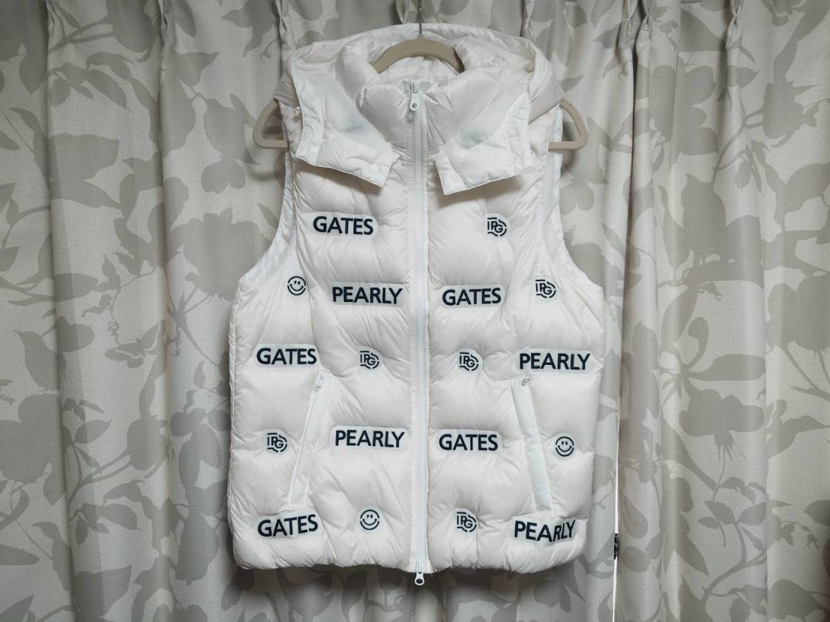 PEARLY GATES ホワイト ダウンベスト サイズ2 パーリーゲイツ ダウン ベスト（スポーツ・アウトドア）の通販 PEARLY