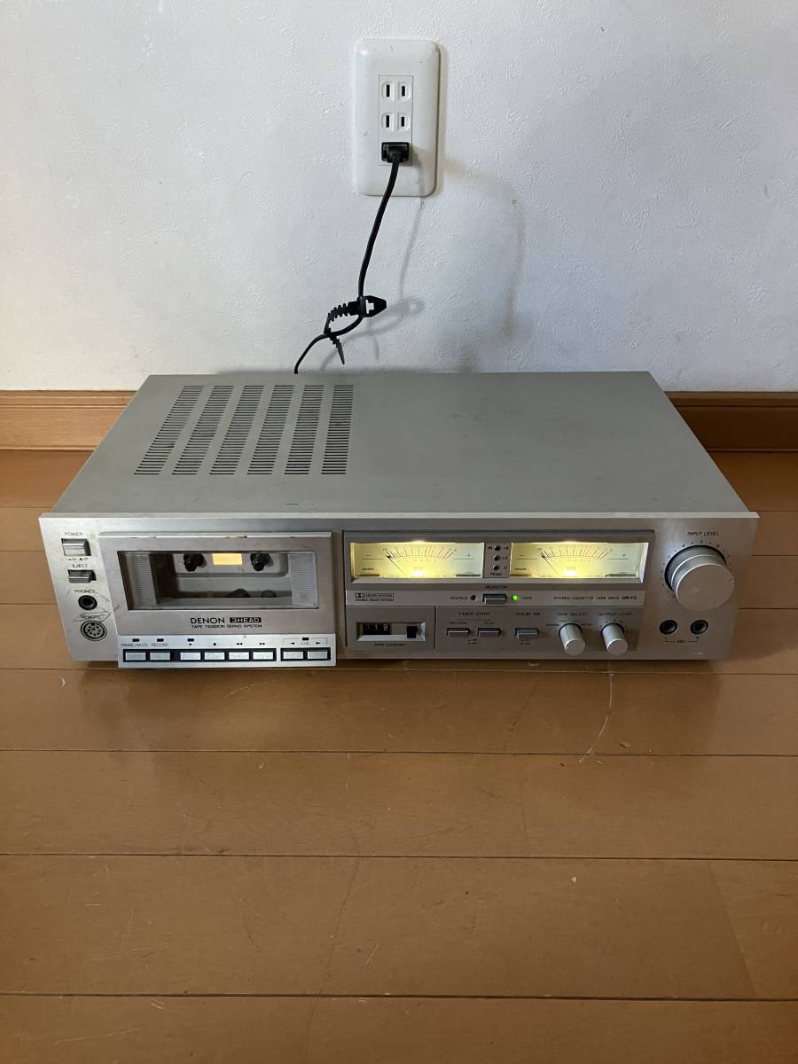 DENON DR-F2 デノン DR-F2の仕様 デノン&frasl;デンオン #ジャンク 「4083/F3D」DENON デノン DR-F2 カセットデッキ カセットプレイヤー 美中古 通電確認済み ジャンク