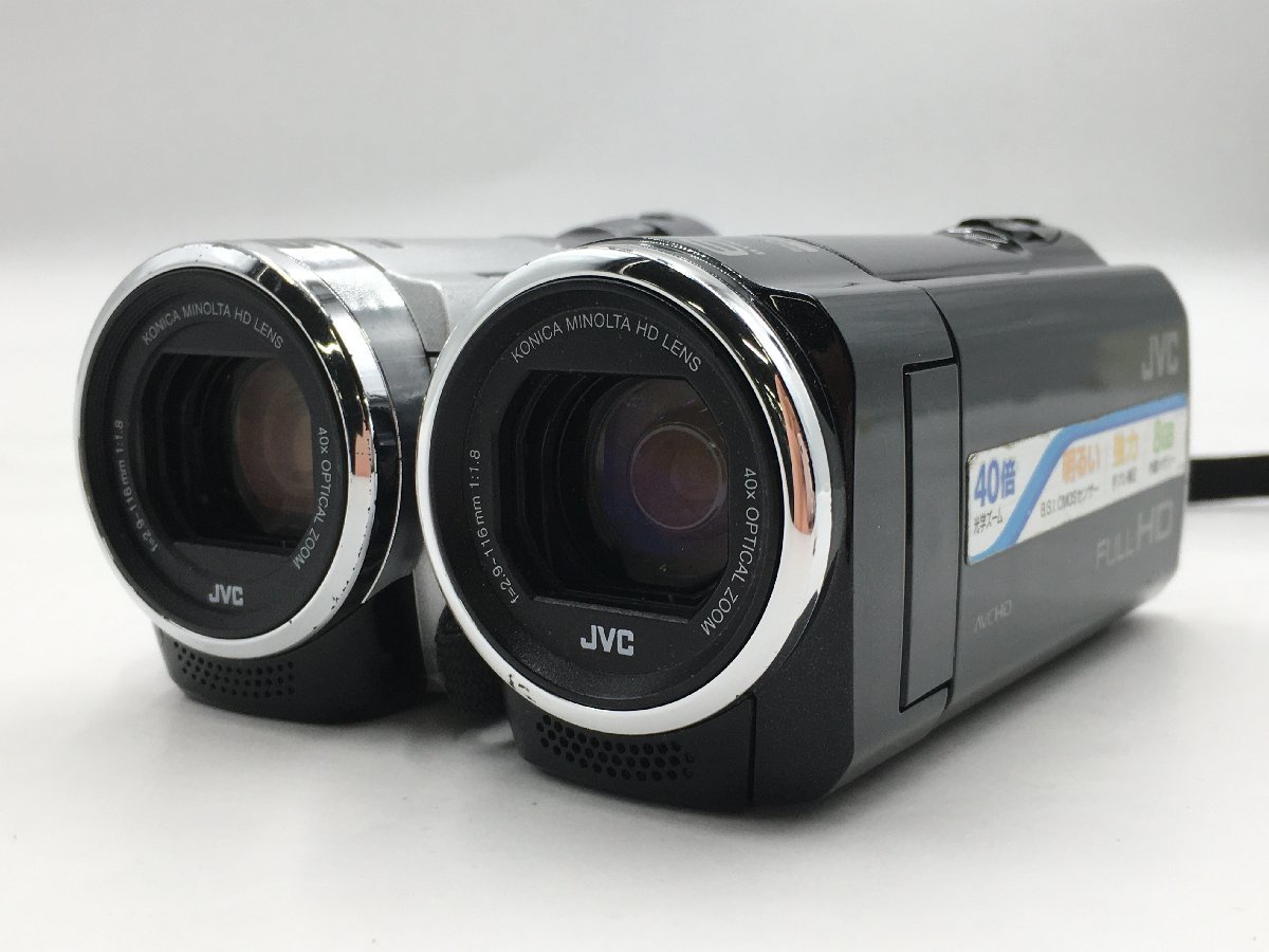 ♪▲【JVC 2014年製 2015年製】ビデオカメラ 2点セット GZ-E66-B GZ-HM155-S まとめ売り 1221 8