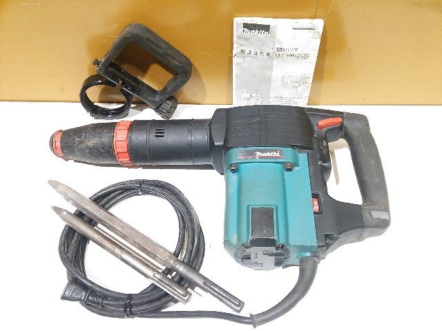 【1円スタート！】makita マキタ 電動ハンマ HM1202C ビット付き ハンマドリル はつり 動作良好 A9920