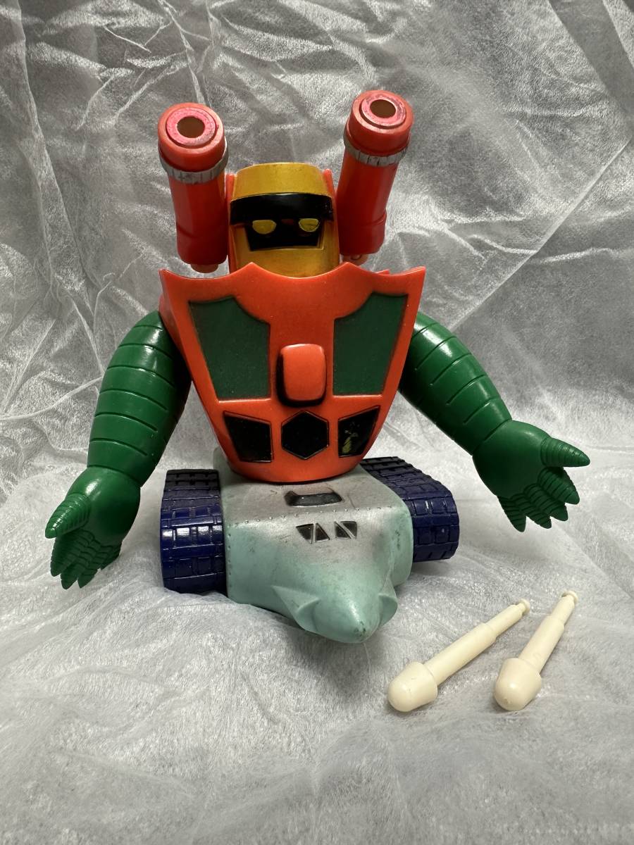 旧バンダイ ゲッターロボ ミサイル ゲッター3 ソフビ 箱ミサイル付き
