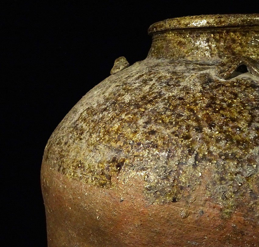 Yahoo!オークション の落札相場 - 「四耳壺」日本の陶磁 (陶芸) | 古 検索 玉だれ 釉だれ 作家もの 四耳 六古窯 壷 いにしえの壺 灰釉四耳壺