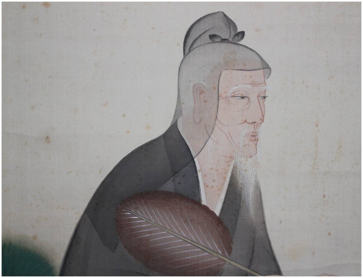 水墨画 掛軸 山寨雲図 謝陽画 中国 絵画 山水 箱付 張大千大風堂