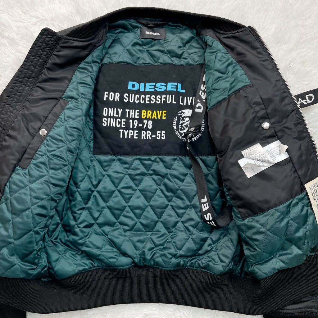 未使用級!!!】Lサイズ DIESEL ディーゼル MA-1 DIESEL IS DEAD Bomber