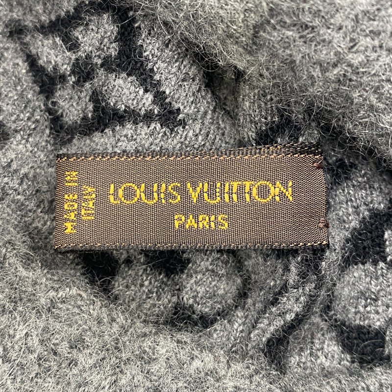 LouisVuitton ルイヴィトン ボネ スキーモノグラム グレー ブラック