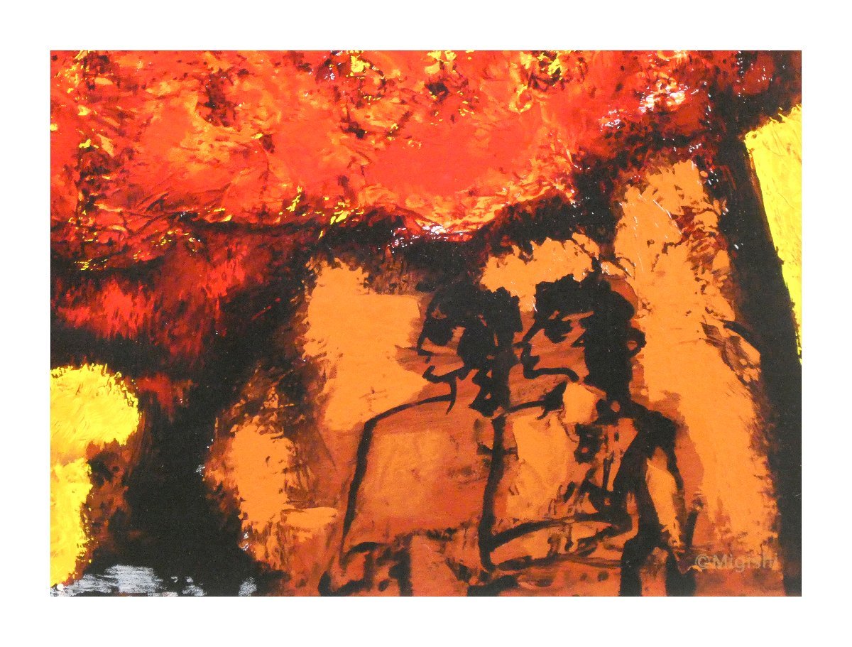 Yahoo 祥真作三岸節子「花」シルクスクリーン | 三岸太郎の遺族サイン
