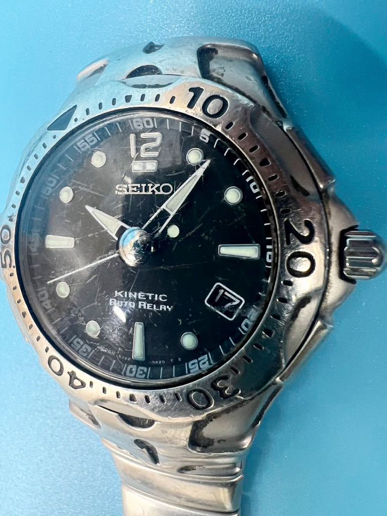 【稼働】SEIKO セイコー 腕時計 クオーツKINTICAUTO RELAY5J22-0A50G122610