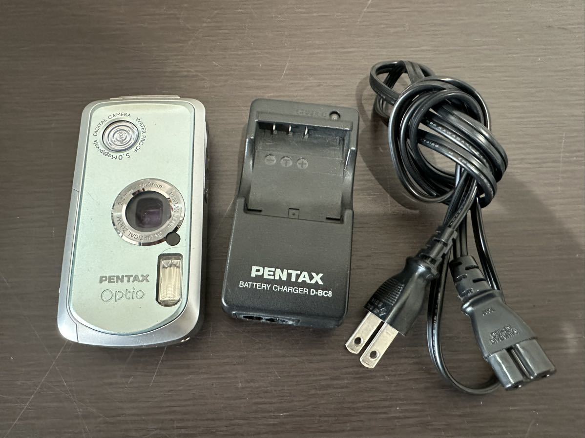 PENTAX OPTIO WPペンタックス オプティオ デジカメ コンパクトデジタルカメラ 通電確認済み 充電器付き