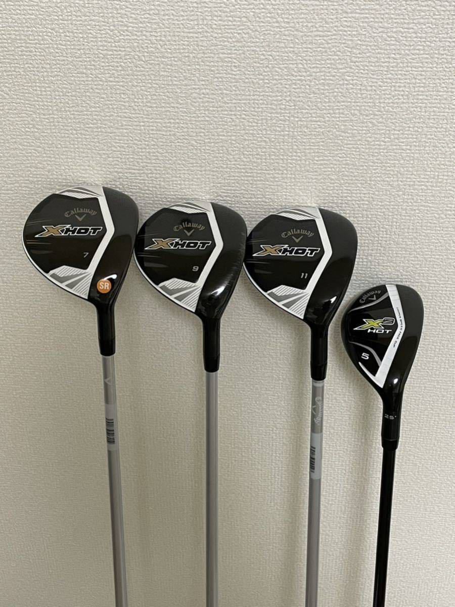 キャロウェイ X HOT FW 7・9・11番　UT 5番　4本セット　かなりの美品_1