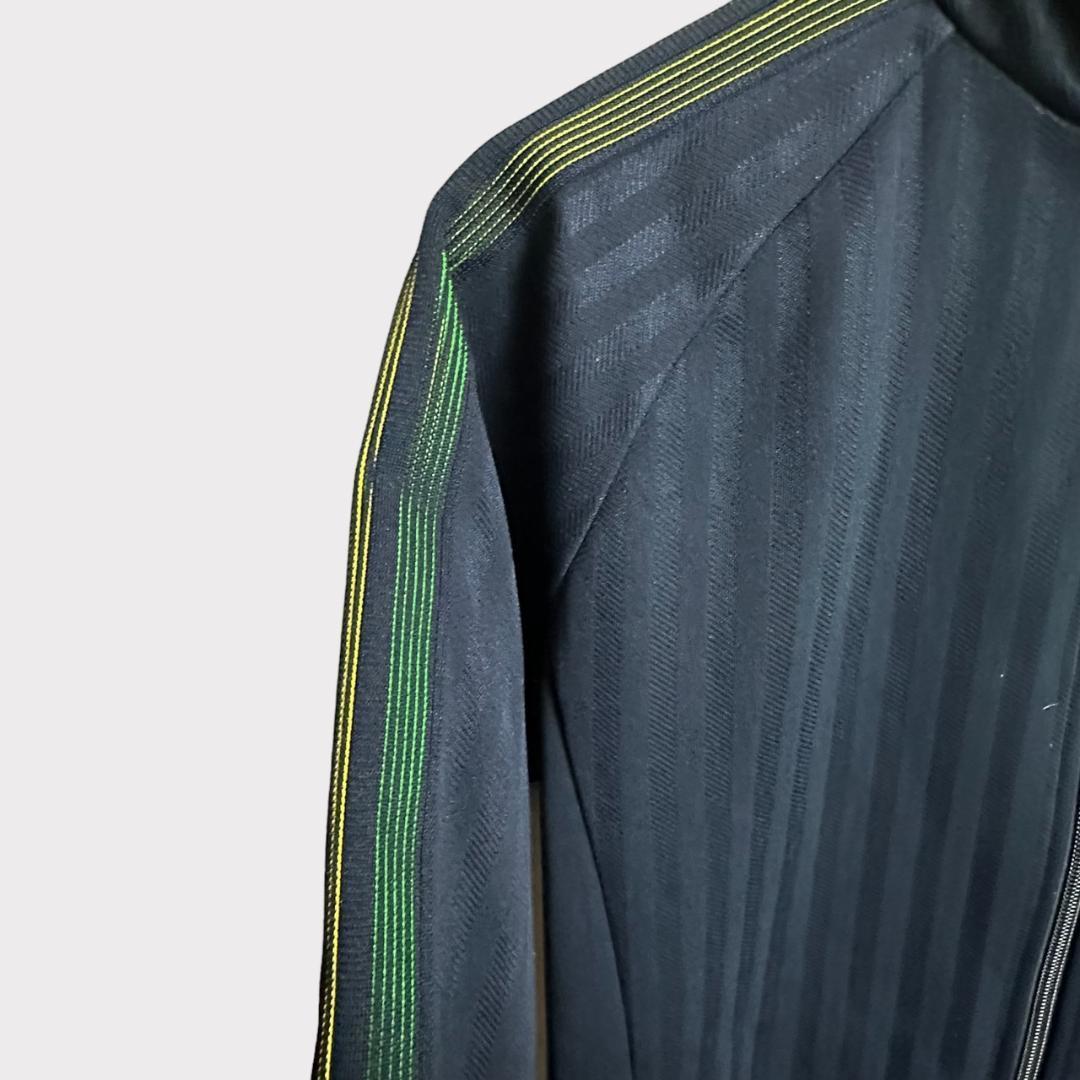 adidasアディダス　トラックジャケット　ジャージ　ネイビー刺繍ロゴ【M】_3