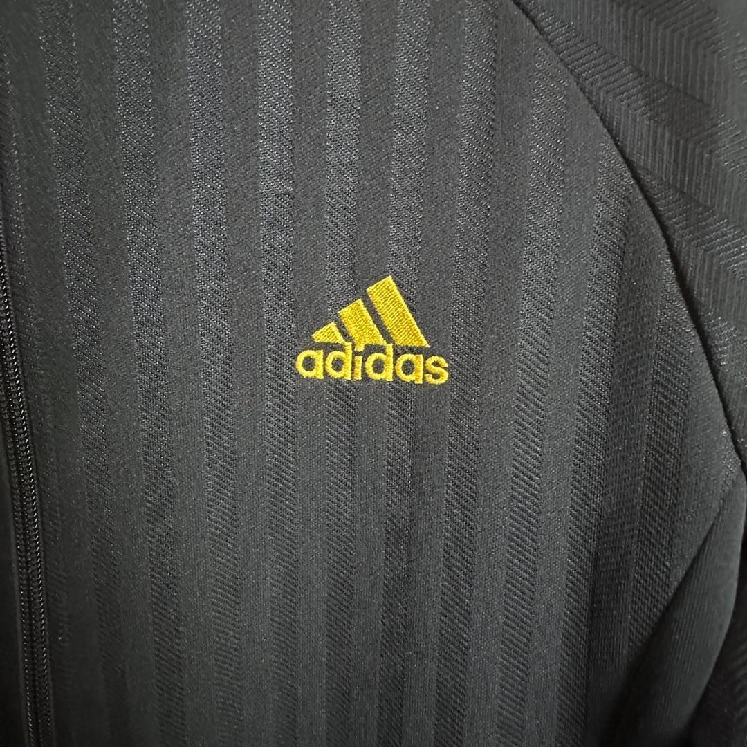 adidasアディダス　トラックジャケット　ジャージ　ネイビー刺繍ロゴ【M】_5