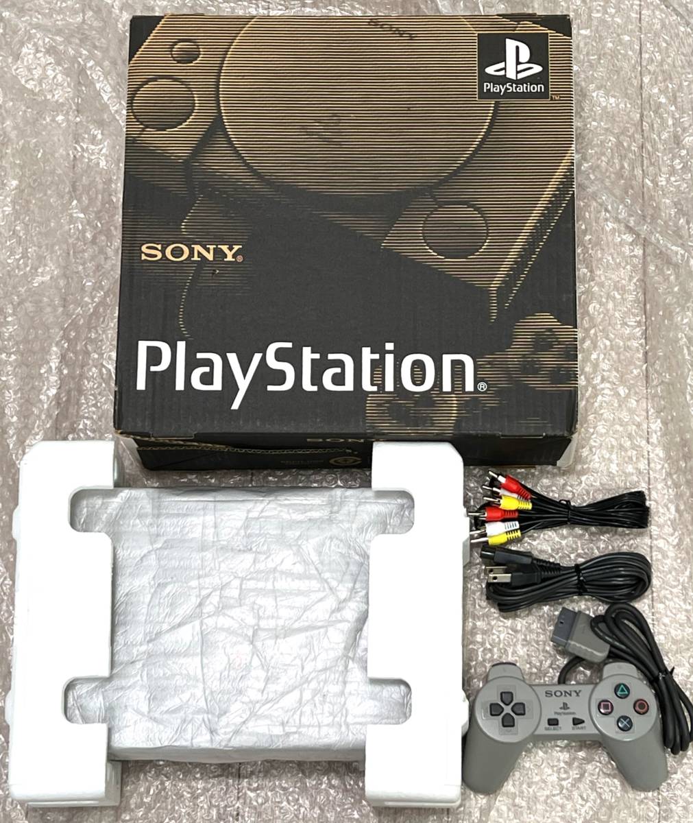 良品・箱付属・動作確認済〉PS1 初代 プレイステーション 本体 初期型 
