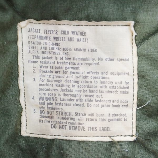 SALE///// 76年製 米軍実物 US ARMY タンカースジャケット 戦車 アメリカ軍 戦闘服 ヴィンテージ オリーブ (S-S) L9985_10