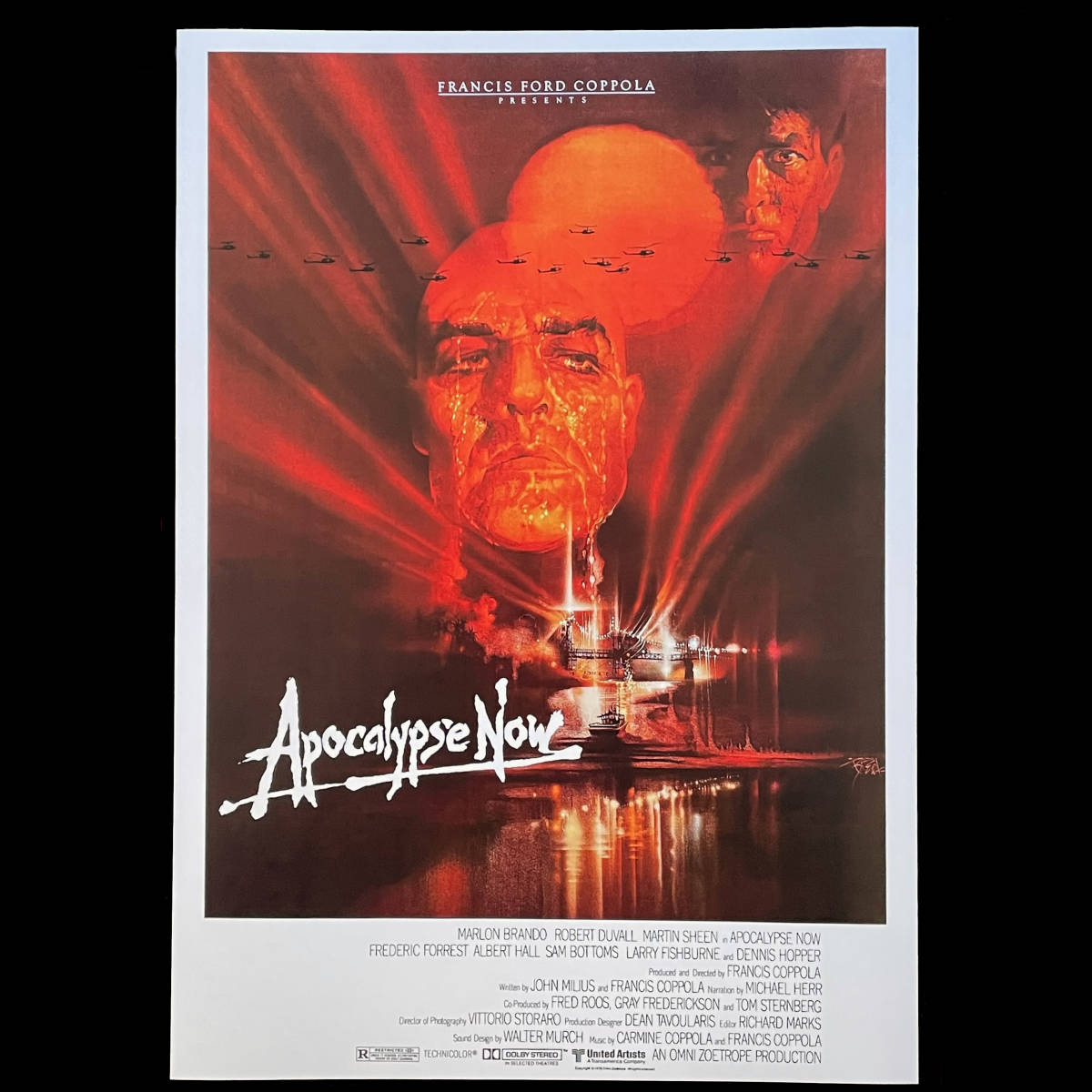【非売品　B1サイズ】ポスター　地獄の黙示録 US版ポスター『地獄の黙示録』（Apocalypse Now）☆マーロン・ブランド