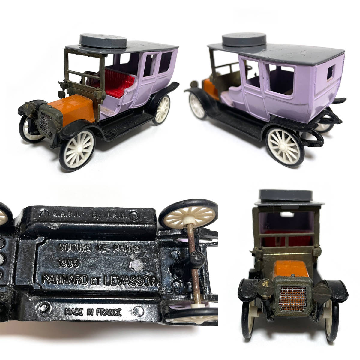 Lot De 17 Miniatures RAMI 1/43, Voitures Anciennes : Luc Court, Citroën 5hp, Taxi, Etc.