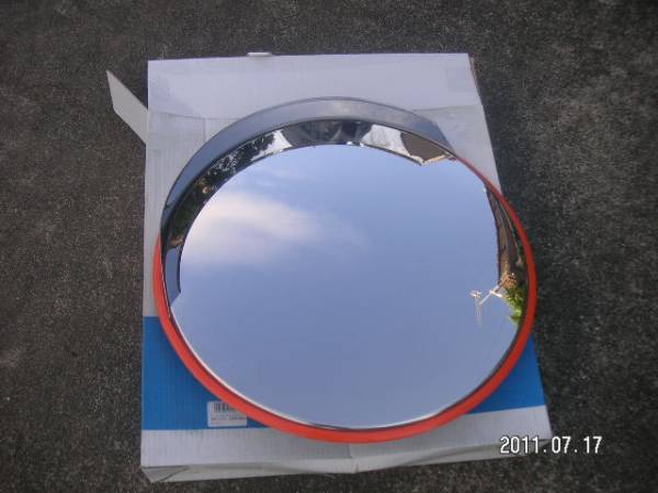 新品！直径４５センチ！割れないステンレス製ガレージミラー！_1