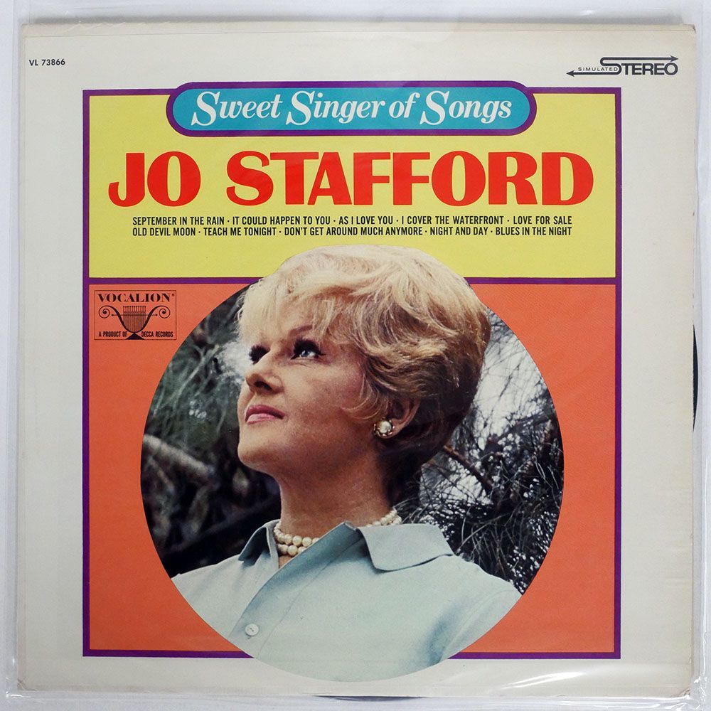 米 JO STAFFORD/SWEET SINGER OF SONGS/VOCALION VL73866 LP(ジャズ一般)｜売買された ...